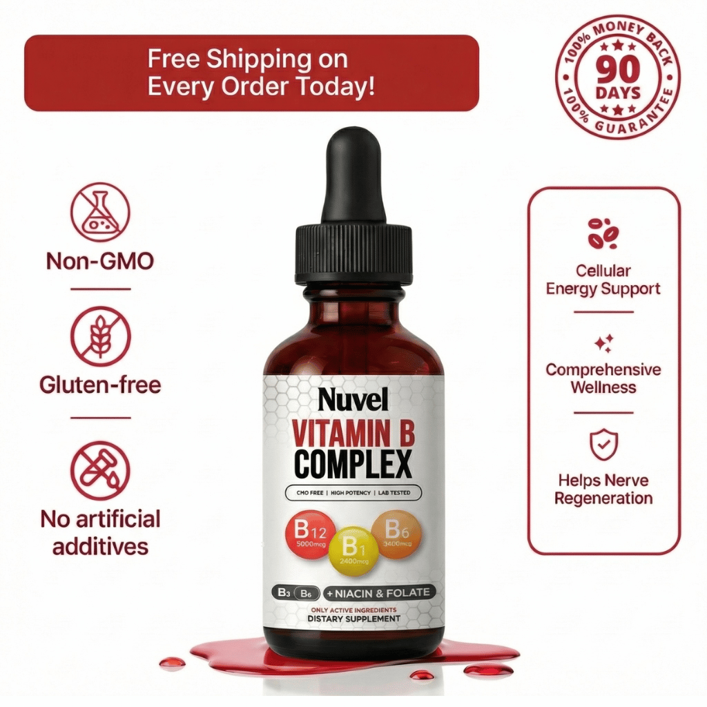 B-Complex vitamin drops bottle