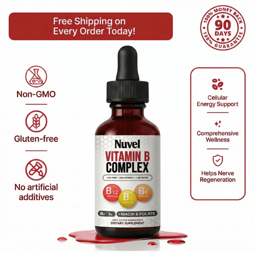 B-Complex vitamin drops bottle