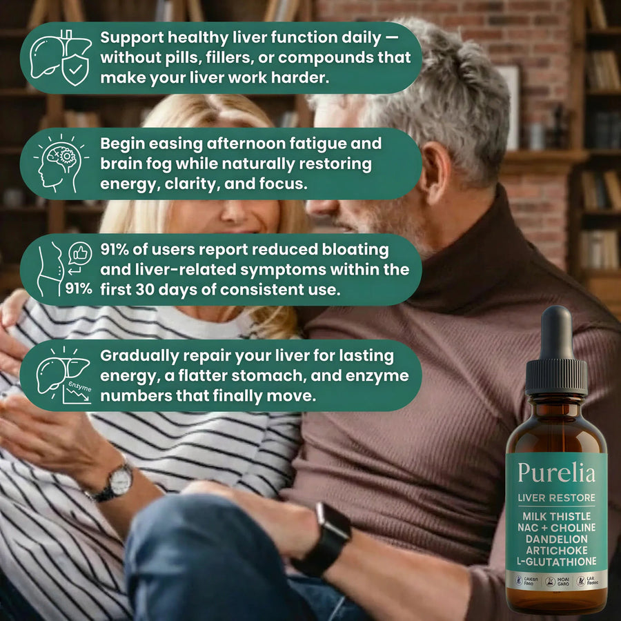 Purelia Soporte Completo para el Hígado para Recuperar Energía y Vitalidad