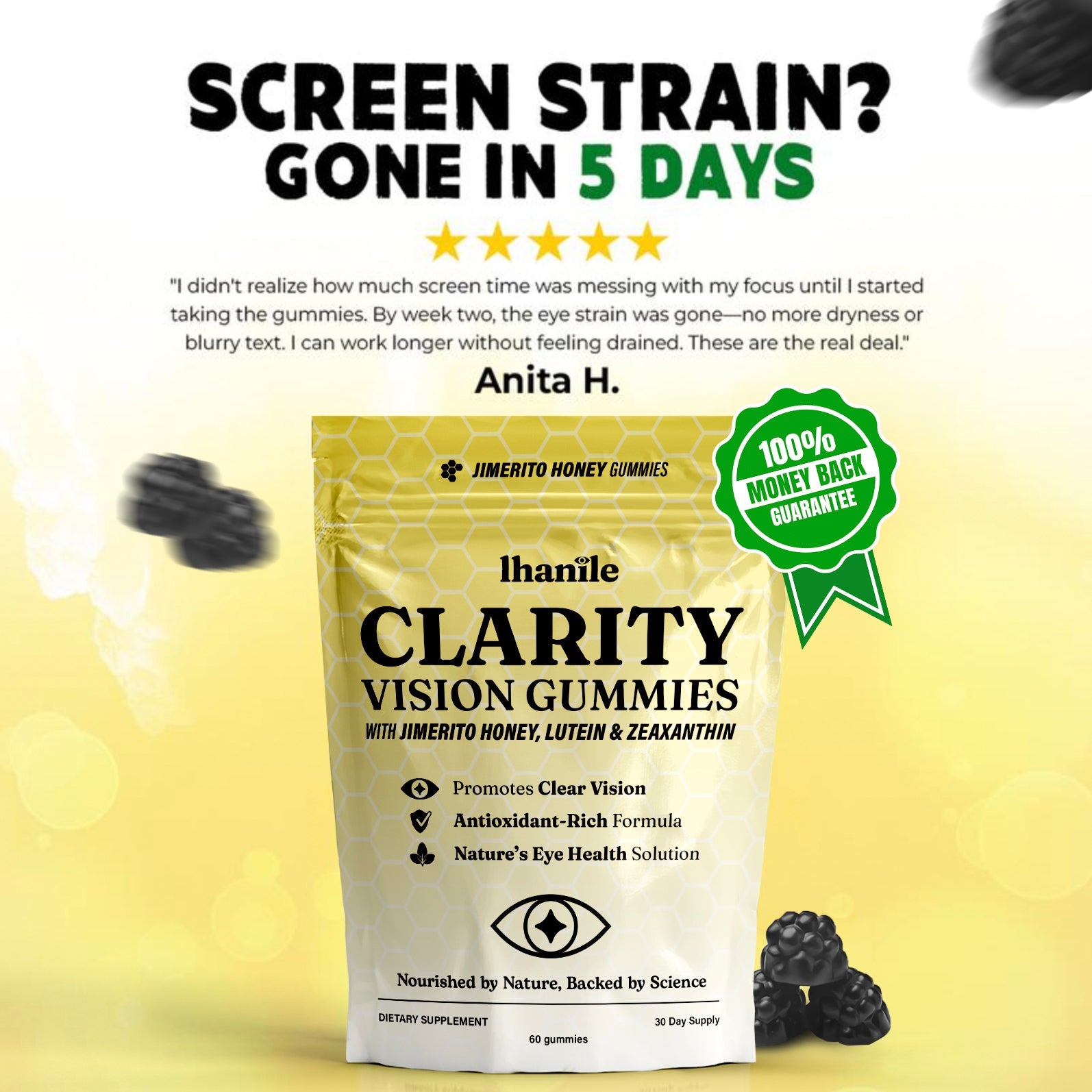Screen strain gone in 5 days — customer review